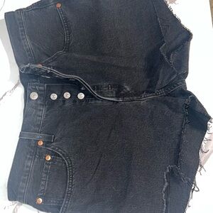 Levi's Black Denim Shorts